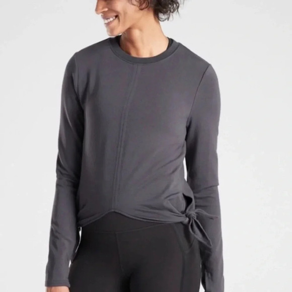 Athleta Samsara Side Tie Sweatshirt - Picture 1 of 6